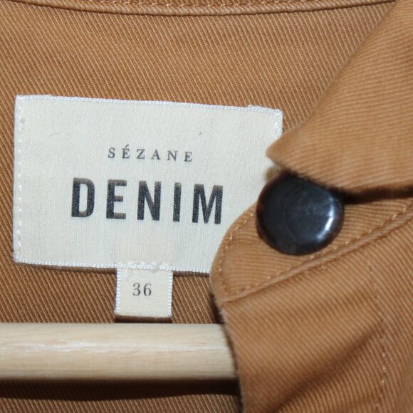 Sezane Camel Button-Up Mini Dress - Picture 4 of 4